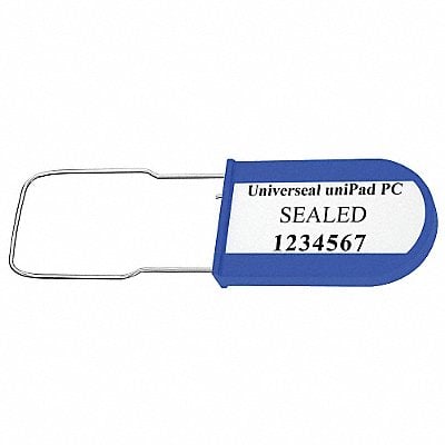 Padlock Seals Blue Acrylic PK50 MPN:UPAD-PC BLUE50