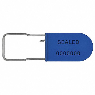 Padlock Seals Blue Plastic PK50 MPN:UPAD-S BLUE50