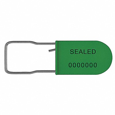 Padlock Seals Green Plastic PK50 MPN:UPAD-S GREEN50