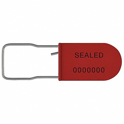 Padlock Seals Red Plastic PK50 MPN:UPAD-S RED50