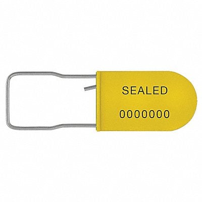 Padlock Seals Yellow Plastic PK50 MPN:UPAD-S YELLOW50