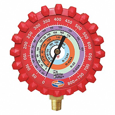 Refrigerant Gauge Red 3-1/4 L 800 psi MPN:G429ND