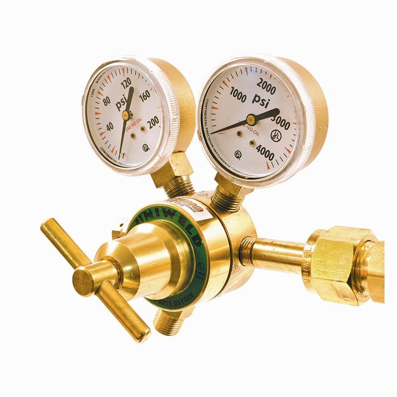 Welding Regulators, Gas Type: Oxygen , Maximum Inlet Pressure (psi): 4000 , Maximum Outlet Pressure: 200 psi , CGA Inlet Connection: 540 , Gage Size: 2 (Inch) MPN:MR8210