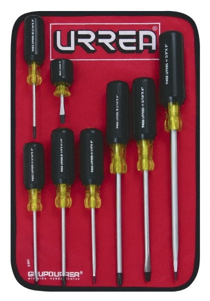 Screwdriver Set: 8 Pc, Phillips & Slotted MPN:9400D