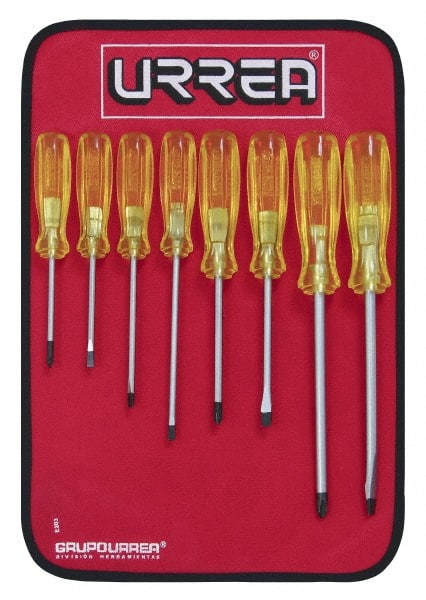 Screwdriver Set: 8 Pc, Cabinet, Phillips & Slotted MPN:9600D