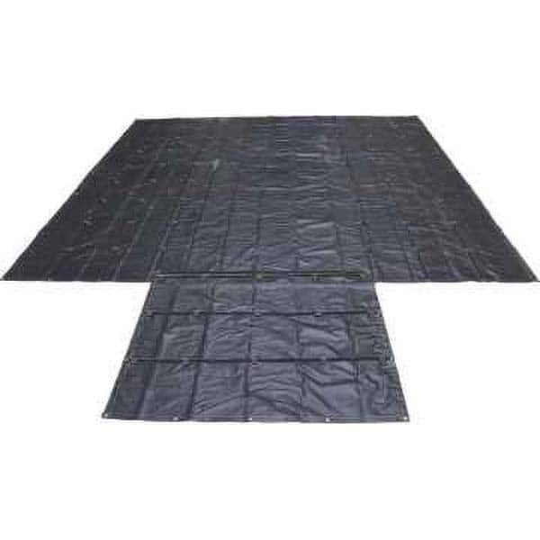 Tarp/Dust Cover: Black, Polyester, 20' Long x 18' Wide MPN:HST20186-BLK