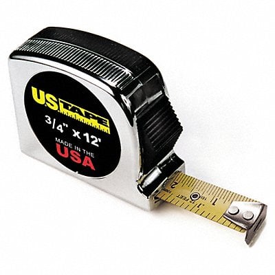 Tape Measure 3/4 In x 12 ft Chrome MPN:56908