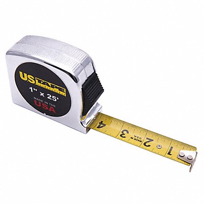 Tape Measure 1 x 25 ft Chrome Ft/In MPN:57213