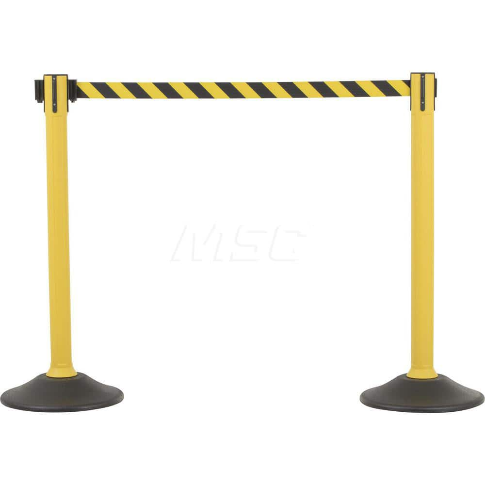 Barrier Warning Post Frame: High Density Polyethylene & Concrete, 78