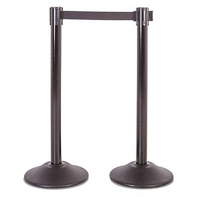 Steel Stanchion Blk 7.5ft Black Belt PR MPN:U2102