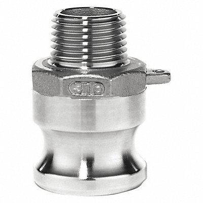 Cam and Groove Adapter 1-1/4 304 SS MPN:BULK-CGF-323