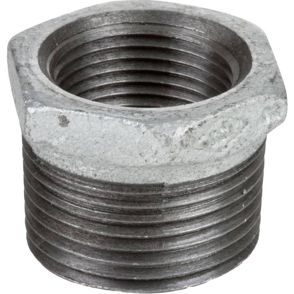 Galvanized Pipe Fittings, Fitting Type: Hex Bushing , Fitting Size: 2 x 1 , Material: Galvanized Iron , Fitting Shape: Straight , Thread Standard: NPT  MPN:ZUSA-PF-21009