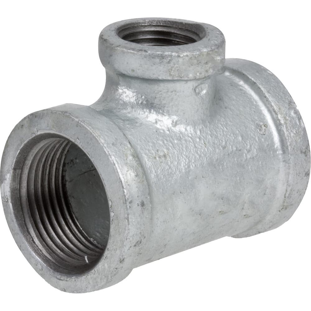 Galvanized Pipe Fittings, Fitting Size: 1/2 x 1/4 , Material: Galvanized Iron , Fitting Shape: Tee , Thread Standard: NPT  MPN:ZUSA-PF-20798