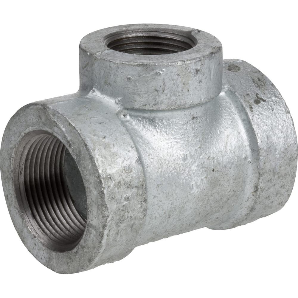 Galvanized Pipe Fittings, Fitting Size: 1 x 1/2 , Material: Galvanized Iron , Fitting Shape: Tee , Thread Standard: NPT  MPN:ZUSA-PF-20640