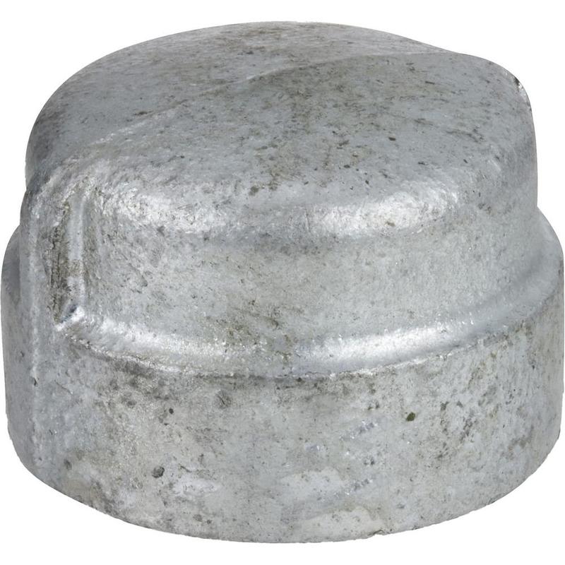 Galvanized Pipe Fittings, Fitting Size: 1-1/4 , Material: Galvanized Iron , Fitting Shape: Cap , Thread Standard: NPT  MPN:ZUSA-PF-20621