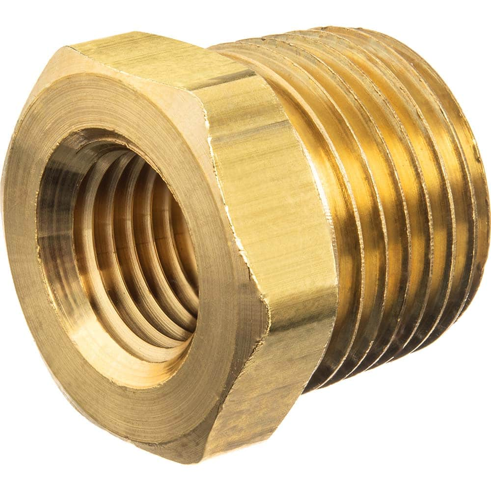 Brass Pipe Fitting: 3/8 x 1/4