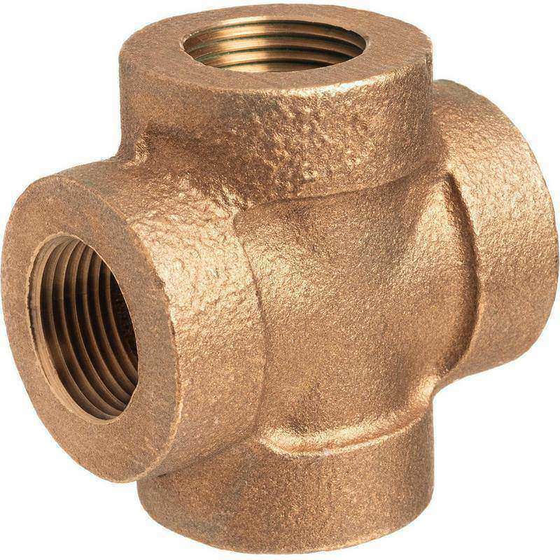 Brass & Chrome Pipe Fittings, Fitting Type: Cross , Material Grade: CA360 , Connection Type: Threaded , Fitting Shape: Cross , Thread Standard: NPT  MPN:ZUSA-PF-15530