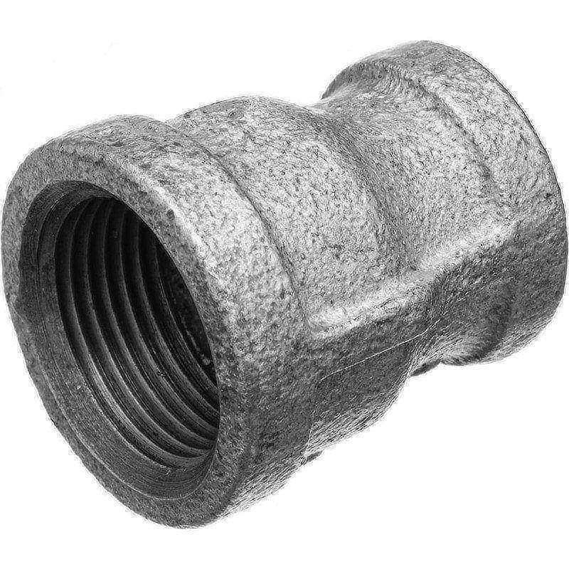 Galvanized Pipe Fittings, Fitting Size: 2 x 1-1/4 , Material: Malleable Iron , Fitting Shape: Straight , Thread Standard: BSPT  MPN:ZUSA-PF-15654