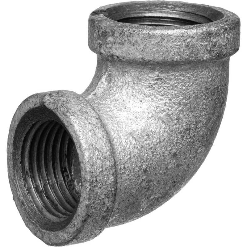 Galvanized Pipe Fittings, Fitting Type: Elbow , Fitting Size: 1-1/2 , Material: Malleable Iron , Fitting Shape: 900 Elbow , Thread Standard: BSPT  MPN:ZUSA-PF-15668