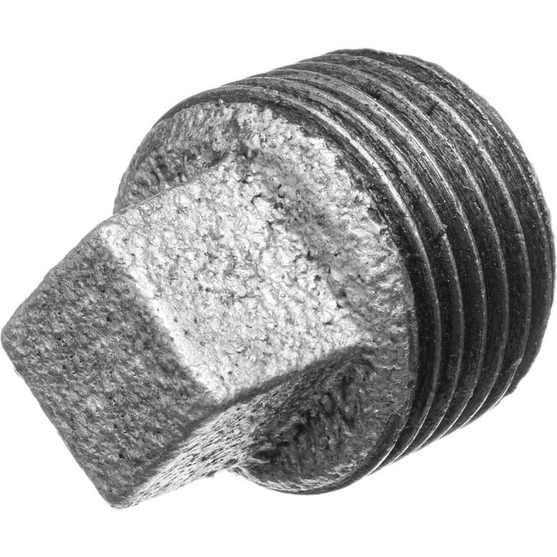 Galvanized Pipe Fittings, Fitting Size: 1 , Material: Malleable Iron , Fitting Shape: Plug , Thread Standard: BSPT , Liquid and Gas Pressure Rating (psi): 150  MPN:ZUSA-PF-15695