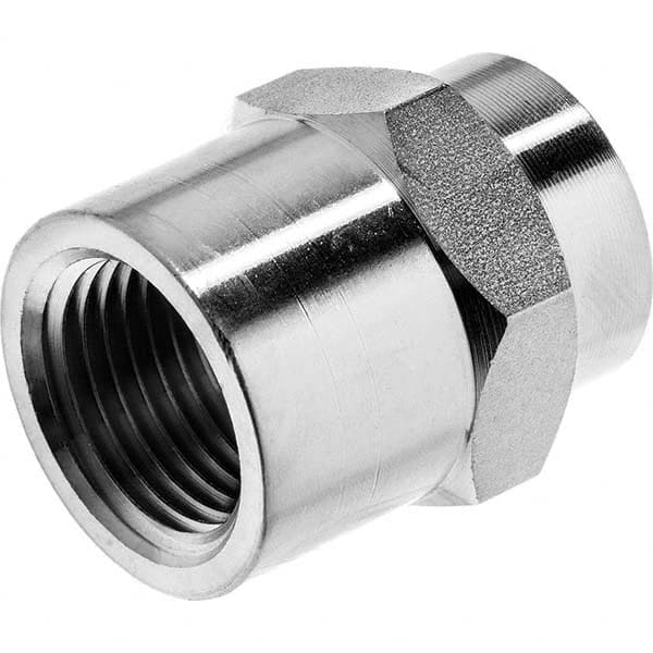 Pipe Reducing Hex Coupling: 3/8 x 1/4