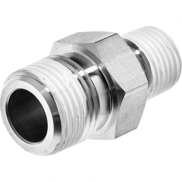 Pipe Reducing Hex Nipple: 1/2 x 1/4