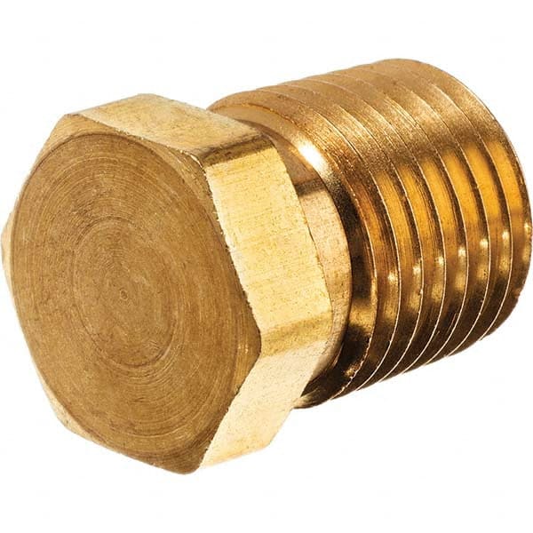 Brass Pipe Hex Plug: 1/2