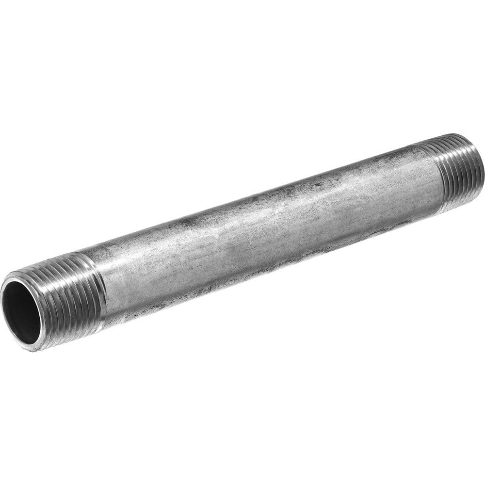 Stainless Steel Pipe Nipples & Pipe, Thread Style: Threaded on Both Ends , Construction: Seamless , Length (Inch): 1-1/2in , Pipe Size: 1/8  MPN:ZUSA-PF-10838