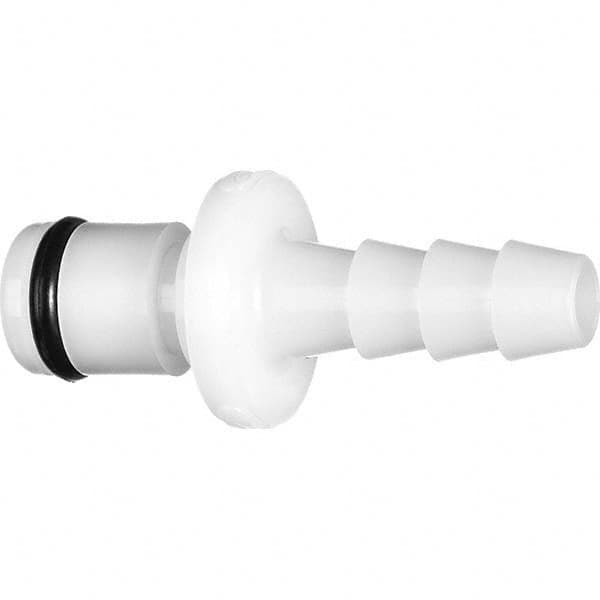 Plastic Quick-Disconnect Tube Couplings, Type: Panel Mount Hose Barb-Male Plug, Panel Mount Hose Barb-Male Plug , Nominal Flow Size: 1/4 (Inch) MPN:ZUSA-TF-QD-A-14