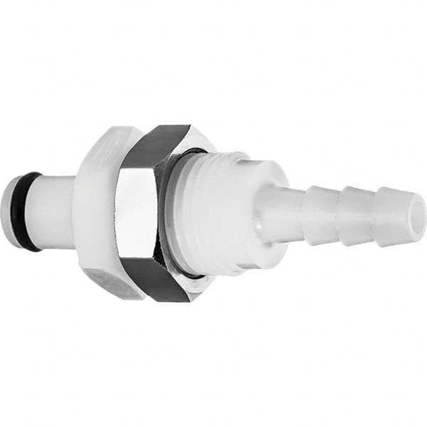 Plastic Quick-Disconnect Tube Couplings, Type: In-Line Hose Barb-Male Plug, In-Line Hose Barb-Male Plug , Nominal Flow Size: 1/4 (Inch) MPN:ZUSA-TF-QD-A-18