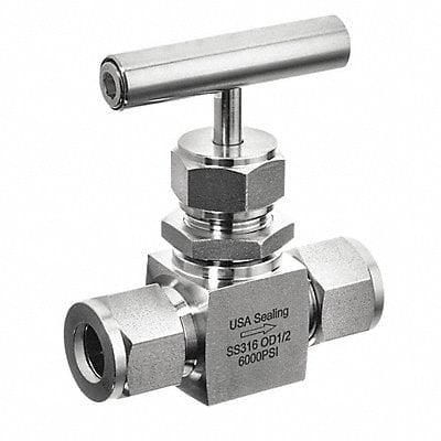 Needle Valve 3-Way Fitting Style 316 SS MPN:ZUSA-VLV-93