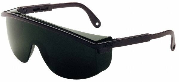 Safety Glass: Scratch-Resistant, Polycarbonate, Green Lenses, Full-Framed, UV Protection MPN:S1112