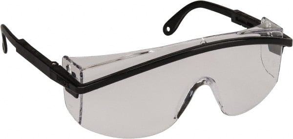 Safety Glass: Scratch-Resistant, Polycarbonate, Clear Lenses, Full-Framed, UV Protection MPN:S135