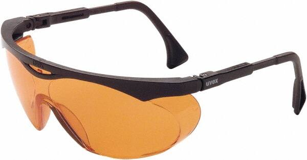 Safety Glass: Anti-Fog, Polycarbonate, Orange Lenses, Full-Framed, UV Protection MPN:S1933X