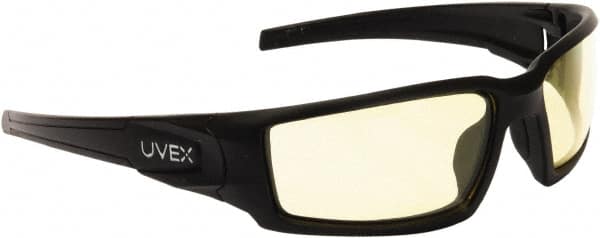 Safety Glass: Anti-Fog, Polycarbonate, Amber Lenses, Full-Framed, UV Protection MPN:S2602HS