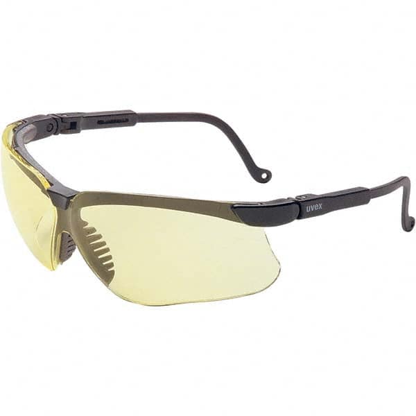 Safety Glass: Anti-Fog, Polycarbonate, Amber Lenses, Frameless, UV Protection MPN:S3202HS