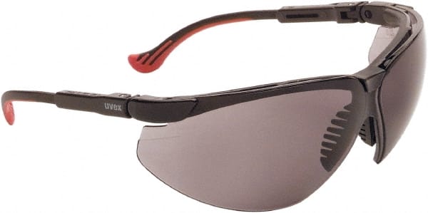 Safety Glass: Anti-Fog & Scratch-Resistant, Gray Lenses, Frameless MPN:S3301HS