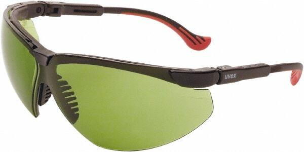 Safety Glass: Anti-Fog & Scratch-Resistant, Polycarbonate, Green Lenses, Full-Framed, UV Protection MPN:S3305HS