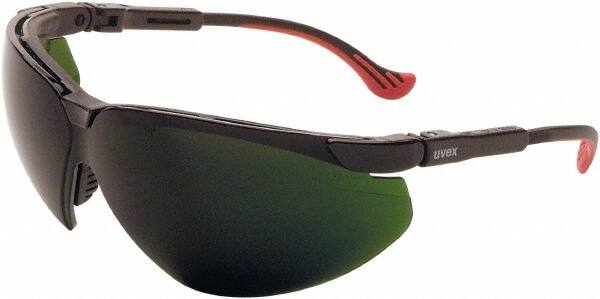 Safety Glass: Anti-Fog & Scratch-Resistant, Polycarbonate, Green Lenses, Full-Framed, UV Protection MPN:S3307HS
