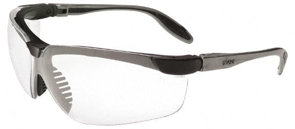 Safety Glass: Scratch-Resistant, Polycarbonate, Clear Lenses, Full-Framed, UV Protection MPN:S3700