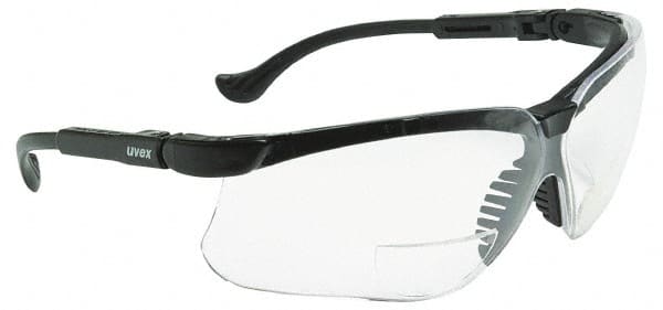 Magnifying Safety Glasses: +1, Clear Lenses, Scratch Resistant, ANSI Z87.1-2003 MPN:S3760