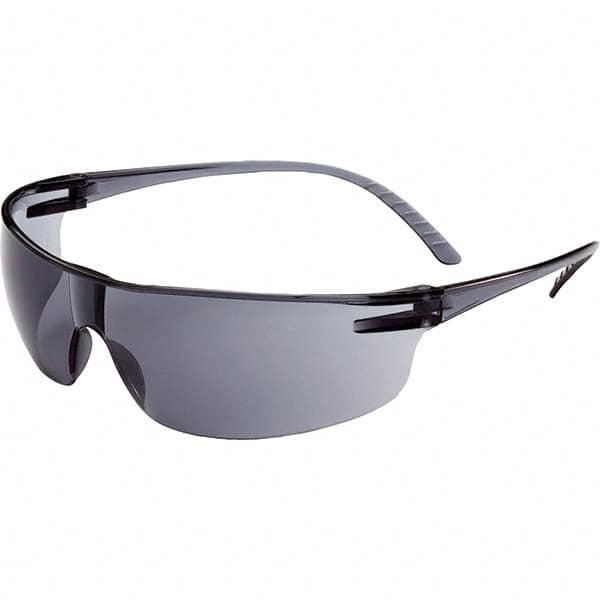 Safety Glass: Anti-Fog, Polycarbonate, Gray Lenses, Frameless, UV Protection MPN:SVP203