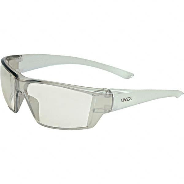 Safety Glass: Anti-Fog, Polycarbonate, Gray Lenses, Full-Framed, UV Protection MPN:XV401