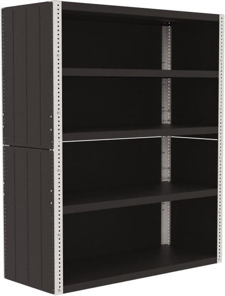 Enclosed Shelving Unit: 4 Shelves, 2,500 lb Shelf Capacity MPN:F82434A9