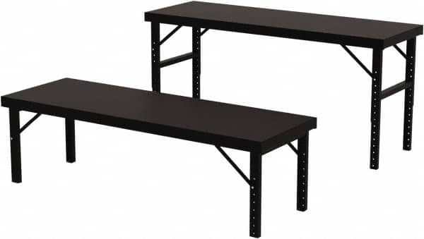 Stationary Work Table: Steel, Gray MPN:F87857A3