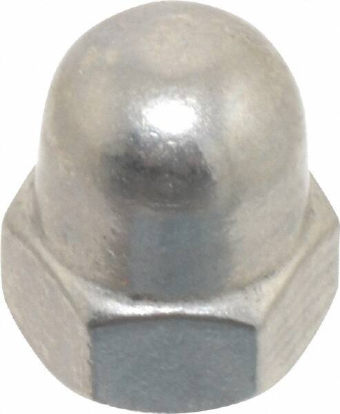 M5x0.8 Metric Coarse, 8mm Width Across Flats, Uncoated, Stainless Steel Acorn Nut MPN:1-MC-5