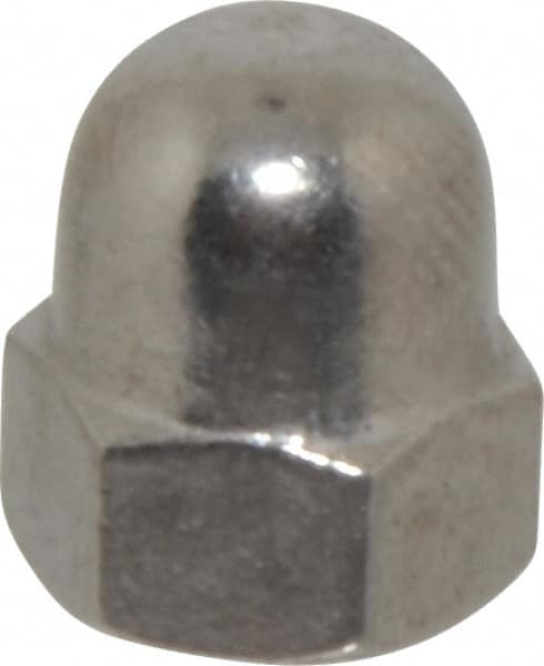 M6x1 Metric Coarse, 10mm Width Across Flats, Uncoated, Stainless Steel Acorn Nut MPN:122632