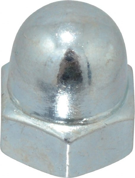 M6x1 10mm Width Across Flats, Zinc Plated, Steel Acorn Nut MPN:417009PS