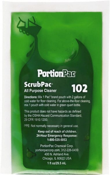 All-Purpose Cleaner: 1 oz Packet, Disinfectant MPN:102