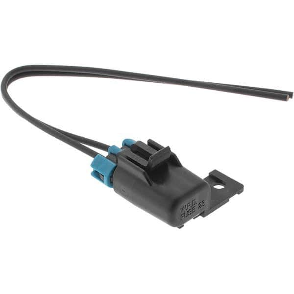 Automotive Fuse Holders, Fuse Type: Midget , Max Amperage: 20A , Color: Black , Wire Size (AWG): #16  MPN:BDC29064